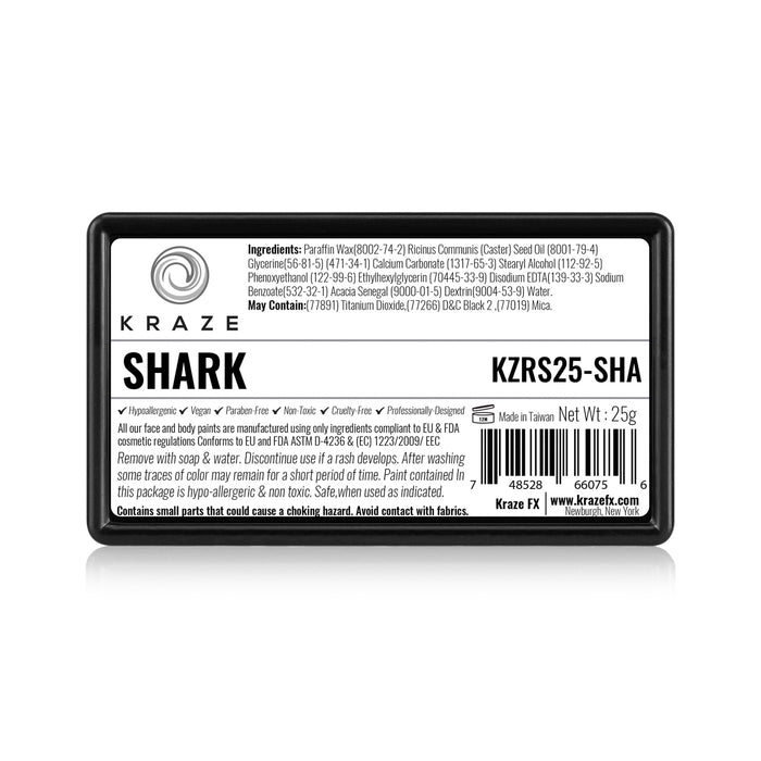 Kraze FX Face and Body Paints | Domed 1 Stroke Cake - Shark 25gr