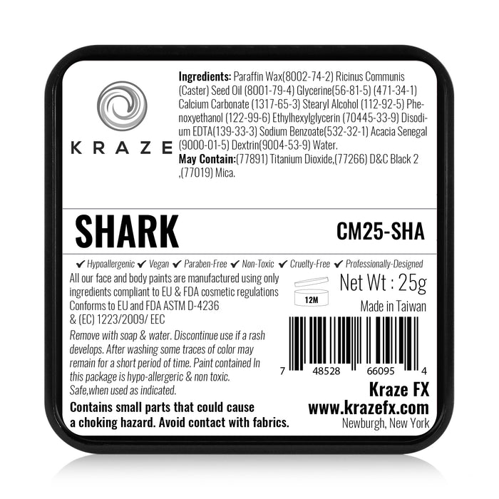 Kraze FX Face and Body Paints | Domed Rainbow Cake - Shark 25gr