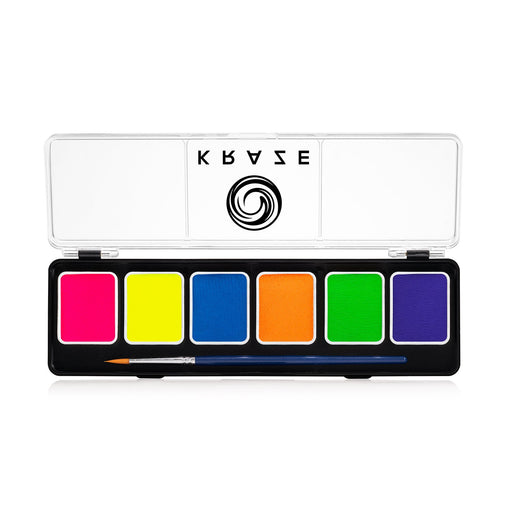 Kraze FX Special Effects Paints | 6 Neon Colors Palette (6 gm each) (SFX - Non Cosmetic)