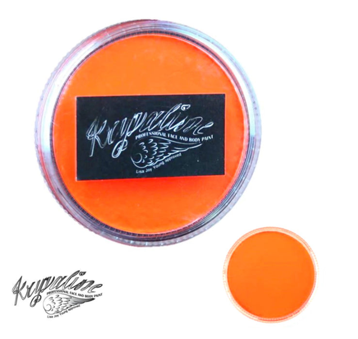 Kryvaline Paint (Creamy line) - Fluorescent GOLD (Neon Orange) 30gr (SFX - Non Cosmetic)