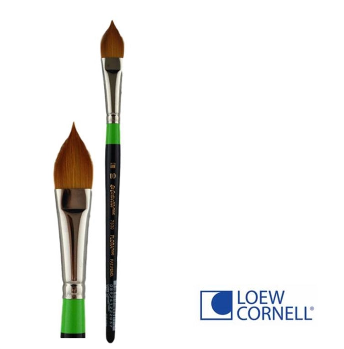 Face Painting Brush - Loew-Cornell 7930 10T - Flat Pointy-  Flora #10 - DISCONTINUED by LC