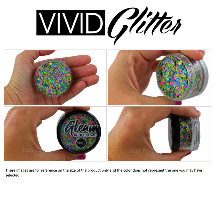 VIVID Glitter |  GLEAM Glitter Cream | Large UV ALOHA (30gr)