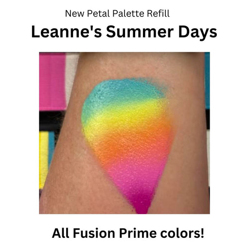 Fusion Body Art |  Leanne's Happy Pixie Petal Palette Refill - Summer Days XL 25gr  (Non Neon)