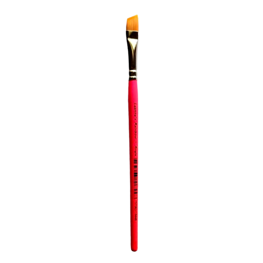 Leanne's Rainbow | Face Painting Brush with Golden Tacklon Bristles - 3/8" Angle