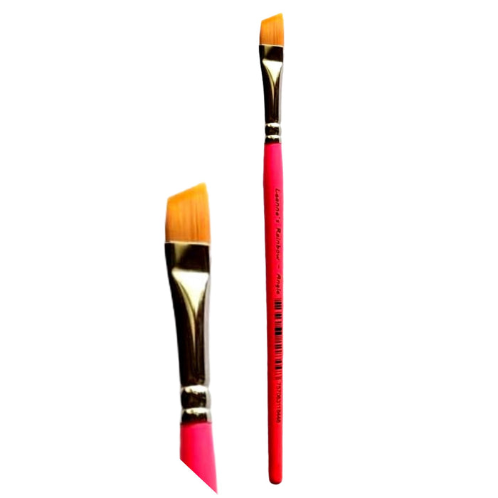 Leanne's Rainbow | Face Painting Brush with Golden Tacklon Bristles - 3/8" Angle