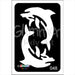 Glimmer Body Art |  Triple Layer Glitter Tattoo Stencils - 5 Pack - Dancing Dolphins - #48