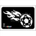 Glimmer Body Art |  Triple Layer Glitter Tattoo Stencils - 5 Pack - Soccer Flames - #53