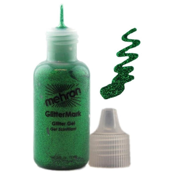 Face Painting Glitter Gel Mehron GlitterMark Green Mehron — Jest