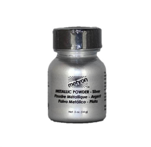 Mehron | Metallic Face Painting Powder - Silver - 0.5 oz