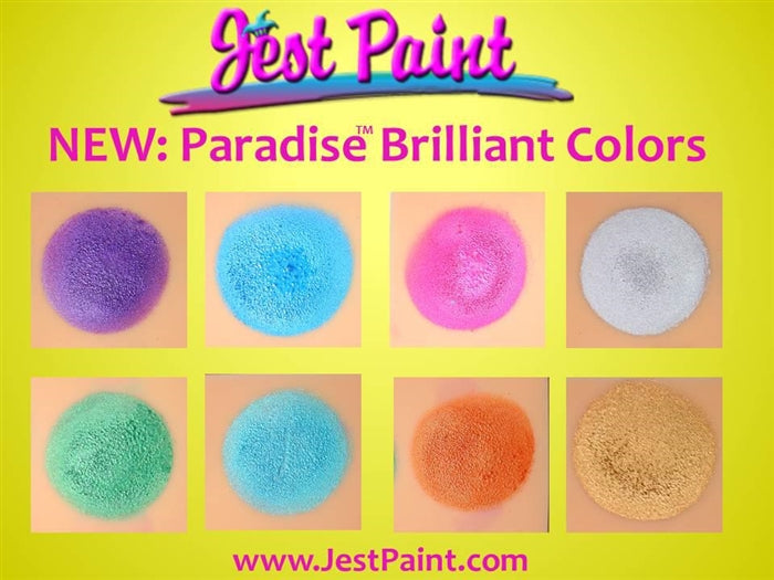 Paradise Face Paint By Mehron | Coated Card Stock Magnetic Case - 8 Color BRILLIANT Metallic Palette