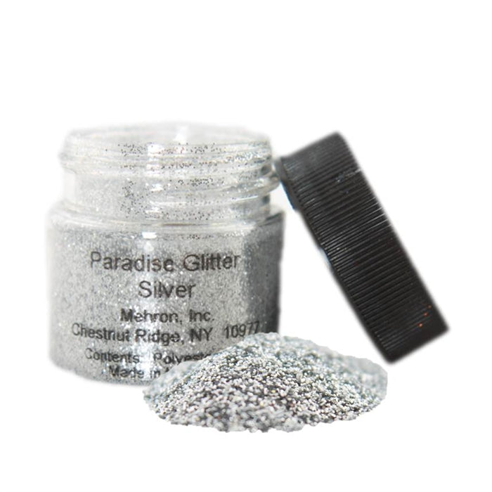 Face Paint Glitter Jar - Paradise  By Mehron - Opaque Silver - 7gr