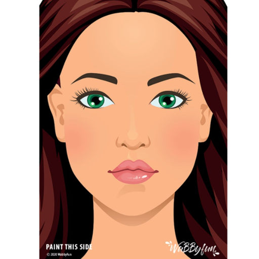 WABBY FUN | Face Painting Practice Board - A4 Front Facing - NIKKI