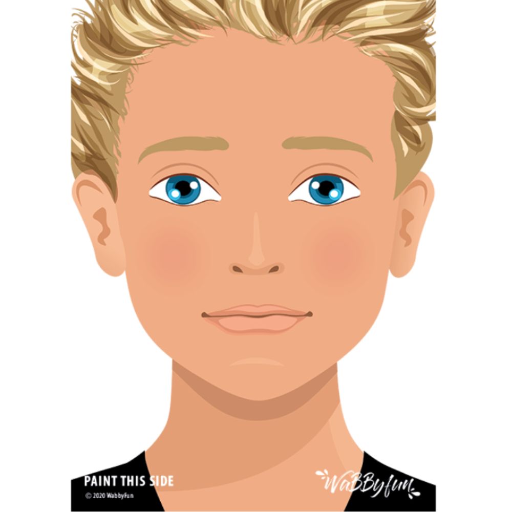 WABBY FUN | Face Painting Practice Board - A4 Front Facing - VINCE ...