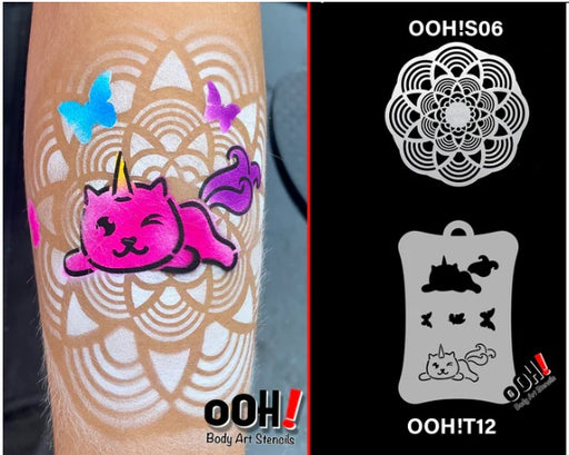 Ooh! Face Painting Stencil | Mandala Sphere (S06) - While Supplies Last!