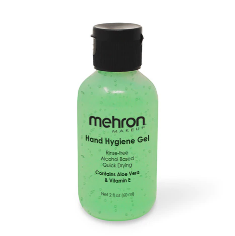 Mehron Makeup | Alcohol Based  - Hand Hygiene Gel 2oz