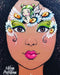 MILENA STENCILS | Face Painting Stencil -  (Sweet Face w/ Dreamy Eyes Set)  D14