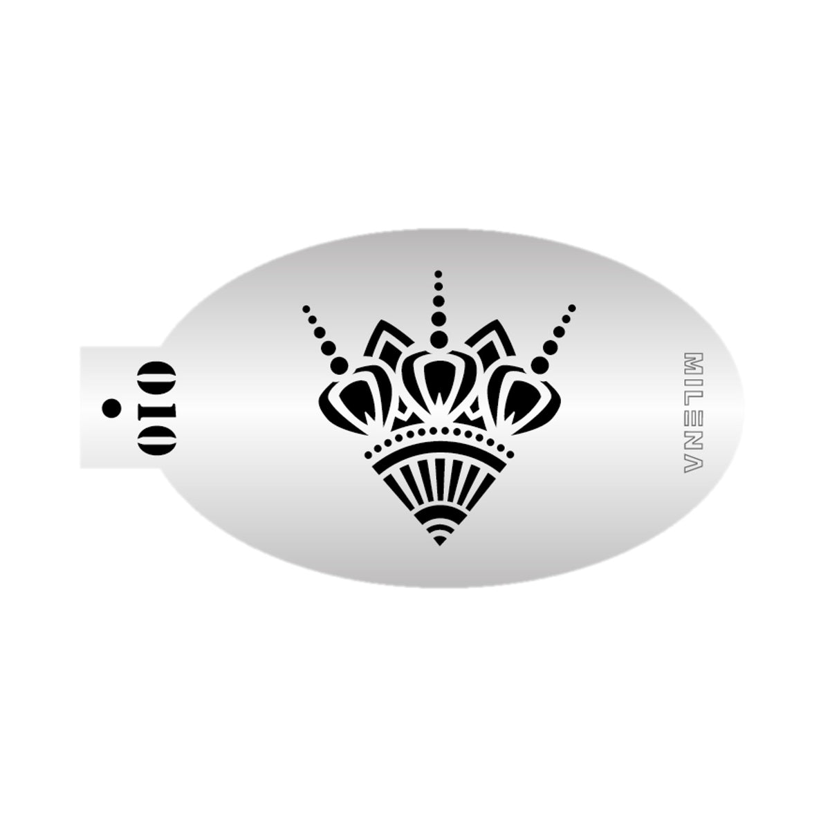MILENA STENCILS Face Painting Stencil (Henna Centerpiece) O10