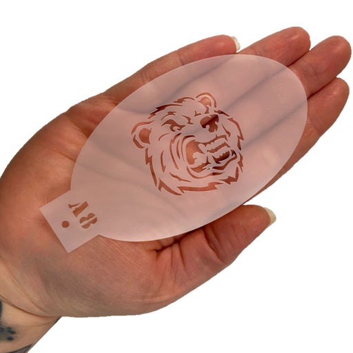 MILENA STENCILS | Face Painting Stencil -  (Grizzly Bear)  A8