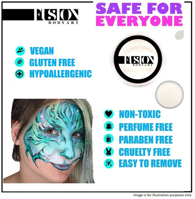Fusion Body Art Face Paint | Pearl Fairy White 25g