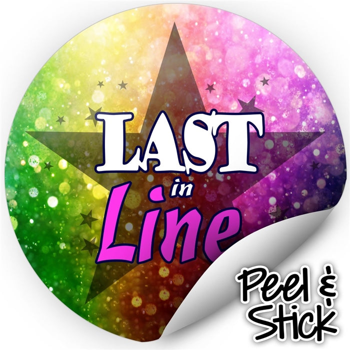 Next In Line Mats Co. | Last in Line Stickers - Princess Rainbow (Set of 50)