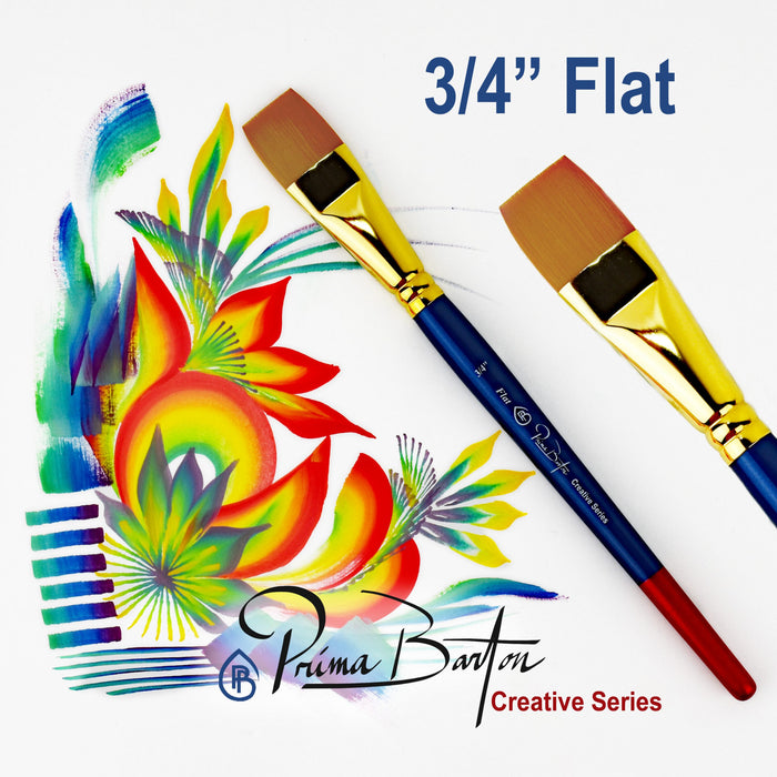 Prima Barton | Creative Series Face Painting Brush - Flat 3/4"