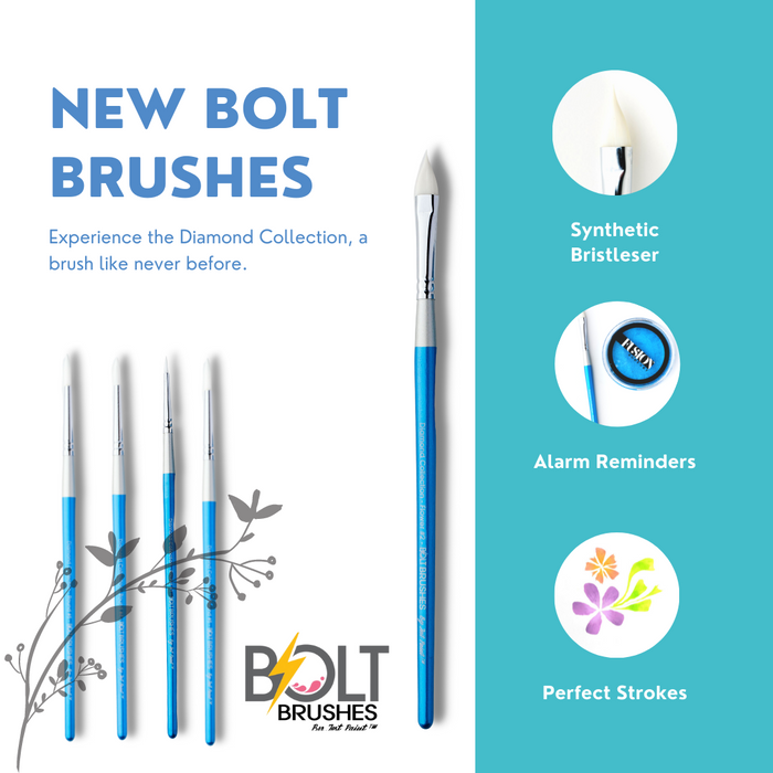 BOLT | Face Painting Brush by Jest Paint - Diamond Collection Flower #2