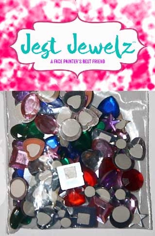 Jest Jewelz - Sticky Gems - Bold and Pastel Colors (Peel and Stick - 2 Tablespoons Approx 100 pcs.)