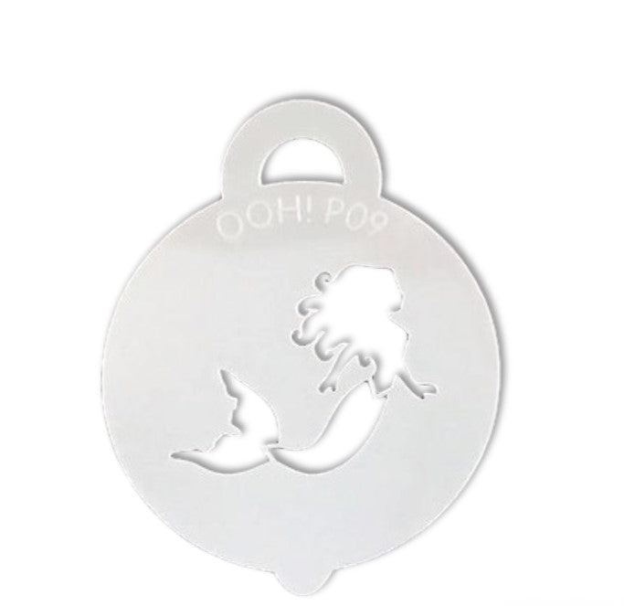 Ooh! Face Painting Stencil | Mermaid Petite (P09)