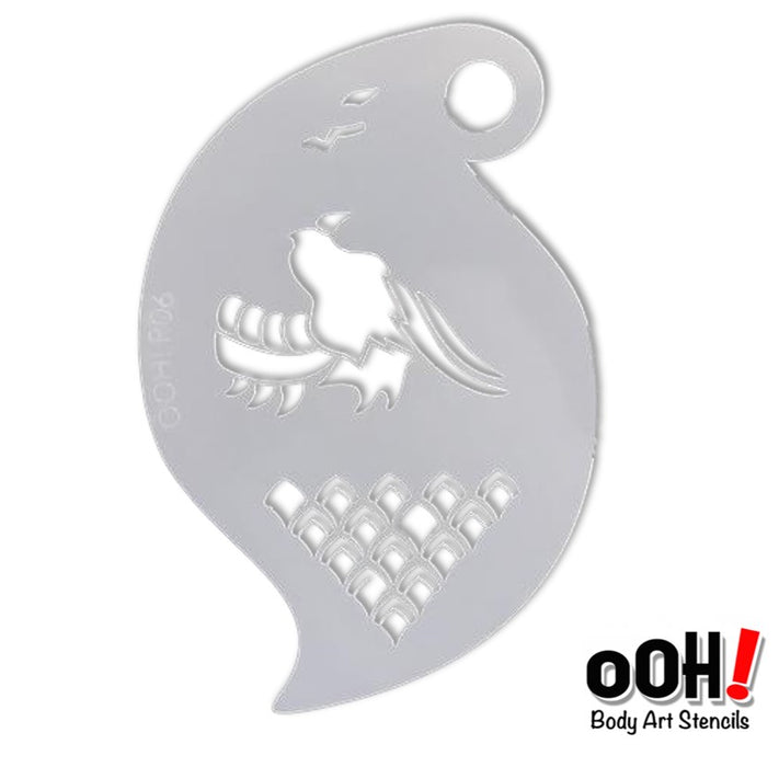 Ooh! Face Painting Stencil | Dragon Storm (R06)