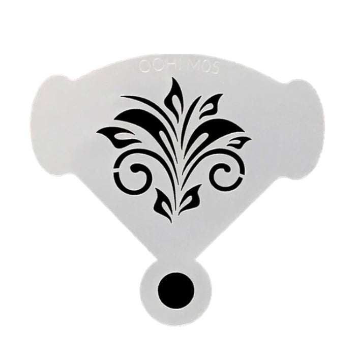 Ooh! Face Painting Stencil | Mirror Swirly (M05)