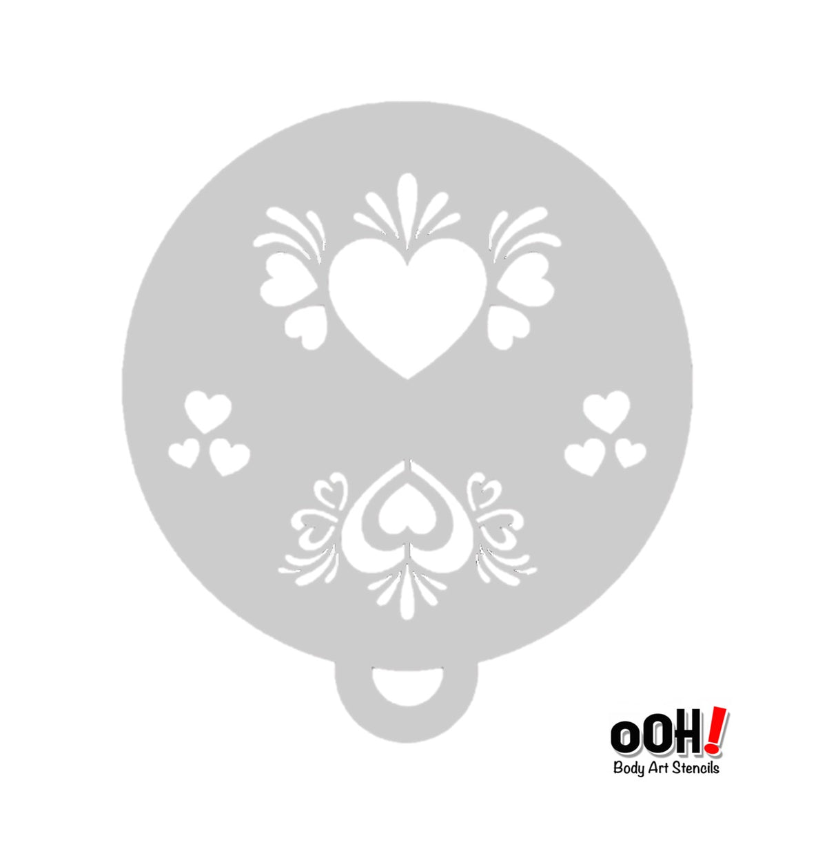 Ooh! Face Painting Stencil | Magic Heart Flips (C29)