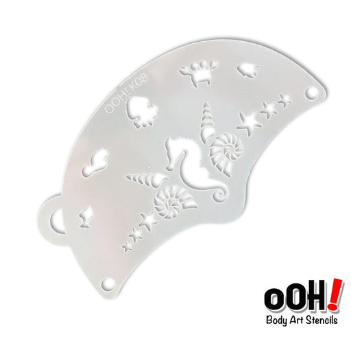 Ooh! Face Painting Stencil | Seahorse Mask (K08)