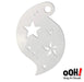 Ooh! Face Painting Stencil | 3D Star Storm (R04)