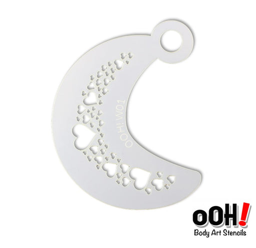 Ooh! Face Painting Stencil | Heart Wrap (W01)