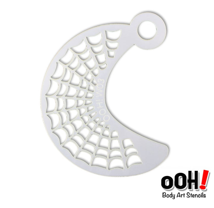 Ooh! Face Painting Stencil | Spiderweb Wrap (W03)