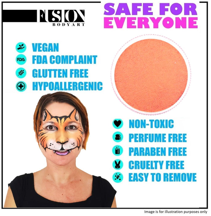 Fusion Body Art Face Paint | Pearl Juicy Orange 25g