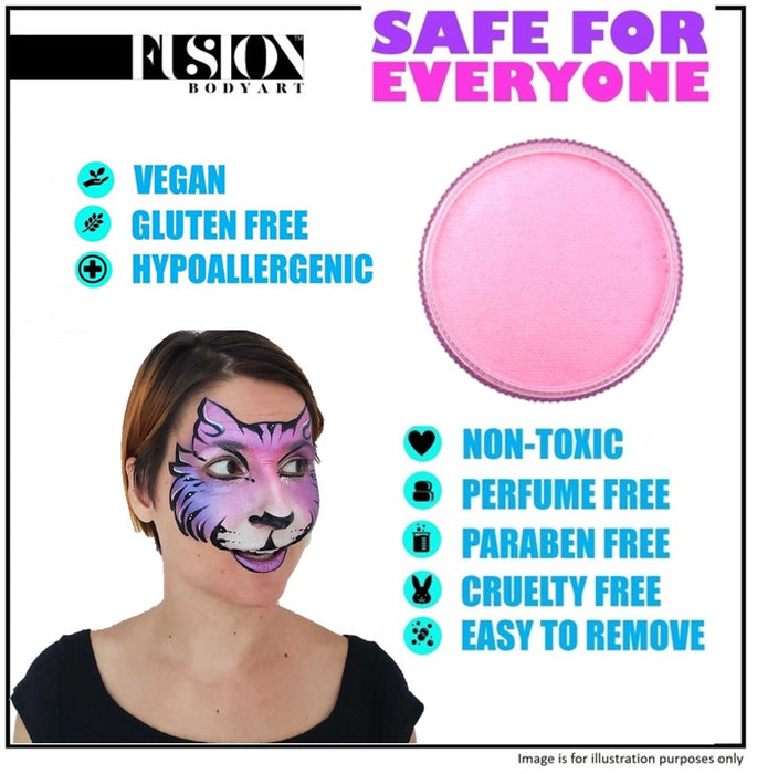 Fusion Body Art Face Paint | Pearl Princess Pink 25g