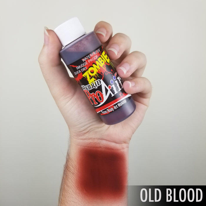 ProAiir Alcohol Based Hybrid Airbrush Body Paint 2oz - OLD BLOOD / Zombie