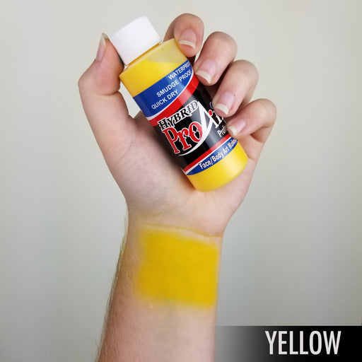 ProAiir Alcohol Based Hybrid Airbrush Body Paint 2oz - Yellow