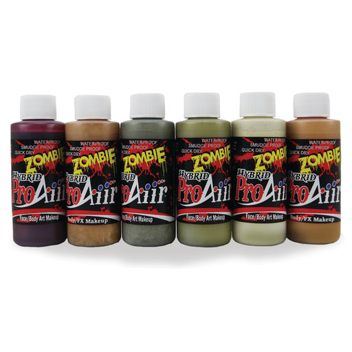 ProAiir Alcohol Based Hybrid Airbrush Body Paint Set - 6 Colors - ZOMBIE KIT 1 - 2oz Bottles #5