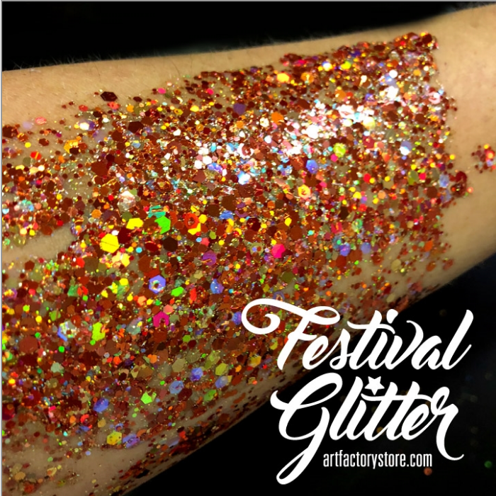 Festival Glitter - Chunky Glitter Gel - Pumpkin Spice - Small 1oz