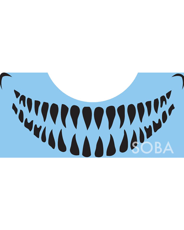 QUICKEZ Stencil - Scary Teeth — Jest Paint - Face Paint Store