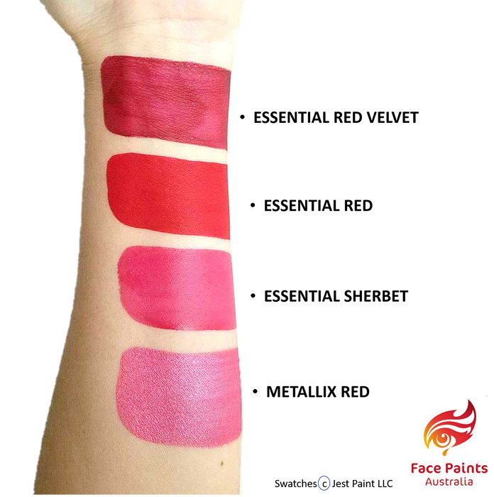 Face Paints Australia Face and Body Paint | Metallix Red (Dark Pink) - 30gr