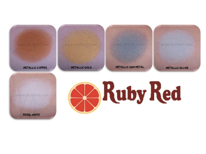 Ruby Red Face Paint - Metallic Silver - DISCONTINUED