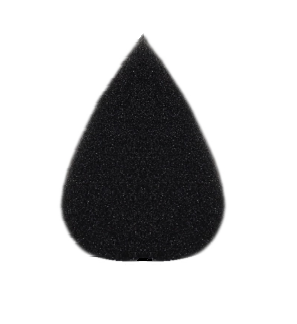 Kryvaline - High Density SOFT Black Sponge - Small Petal