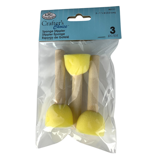 ROYAL | Dotter Face Painting Sponges- Daubers / Stipplers -  YELLOW -3 pieces (RD111)