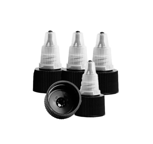 Small Plastic Twist Top Caps - Set of 5 (Fits Proaair 1, 2 and 4oz Bottles)