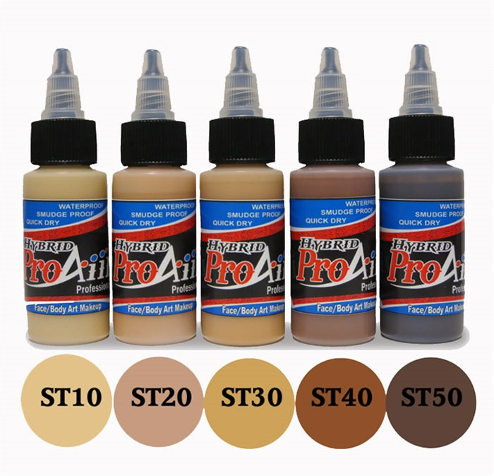 ProAiir Alcohol-Based Hybrid Airbrush Body Paint Set - 6 SKIN TONE - 1oz Bottles  #13