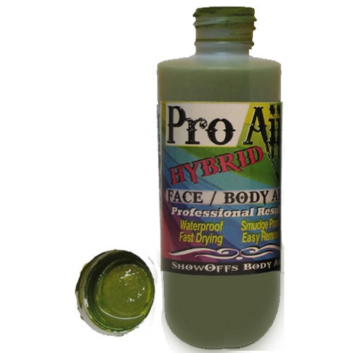 ProAiir Alcohol Based Hybrid Airbrush Body Paint 2oz - SWAMP MOSS / Zombie