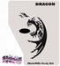 Stencil Eyes / Profiles - Face Painting Stencil - DRAGON - One Size Fits Most